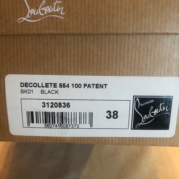 Christian Louboutin Black Patent Heel pump - Picture 7 of 7